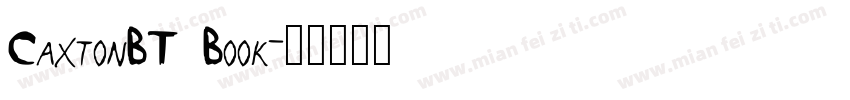 CaxtonBT Book字体转换